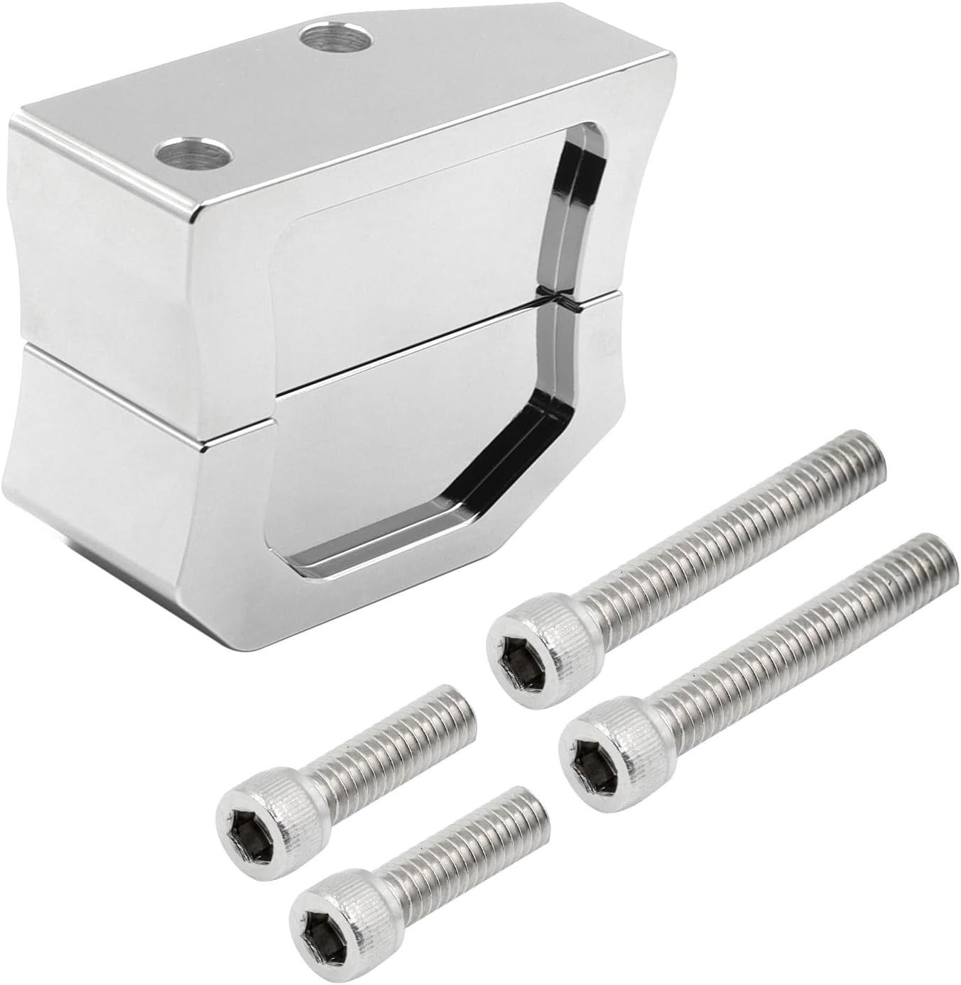 Chrome 1" 2" Adjustable Kickstand Lift Block For Road King FLHR,Road Glide