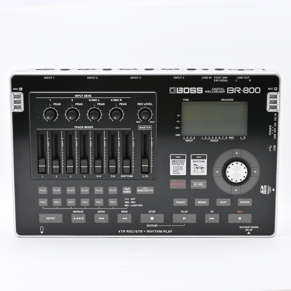 BOSS BR-800 Digital Recorder MTR Multitrack Studio w/ Accessories Tested Working