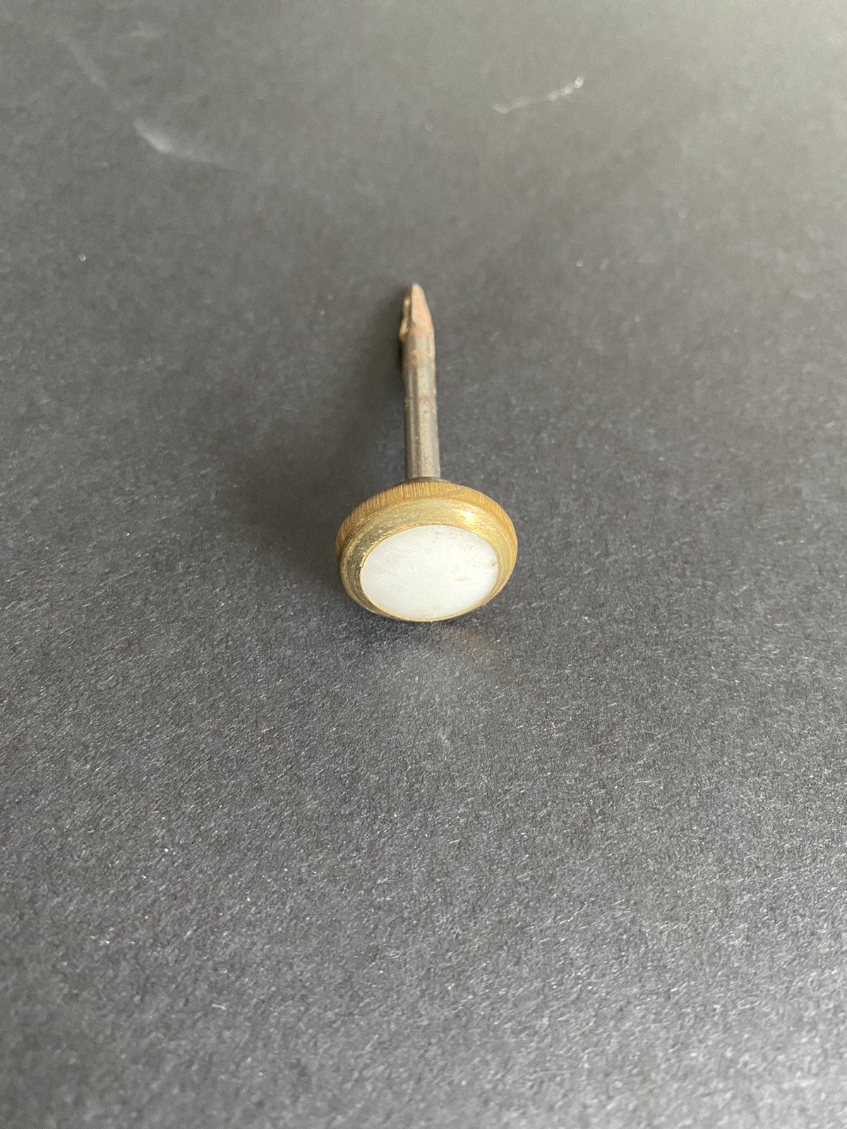 Vintage Victorian Porcelain Picture Hanging Nail- 2 3/4”