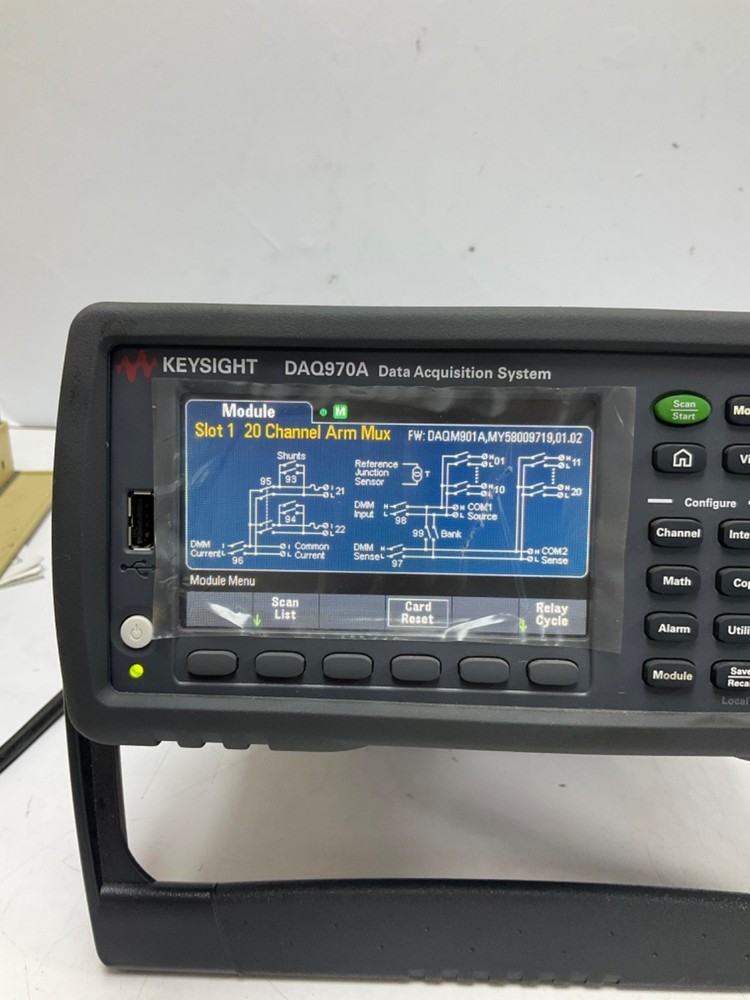 KEYSIGHT TECHNOLOGIES DAQ970A DATA ACQUISITION SYSTEM W/KEYSIGHT DAQM901A MODULE