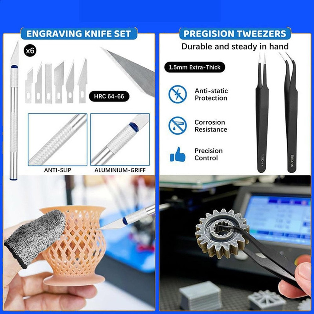 3D Printer Accessories Precision Non Slip Nozzle Maintenance Scraper