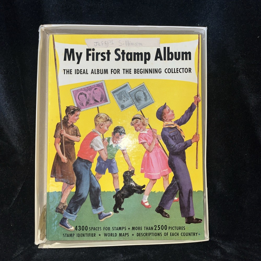 1953 The Adventurer Stamp Album Around the World & My First Stamp Outfit