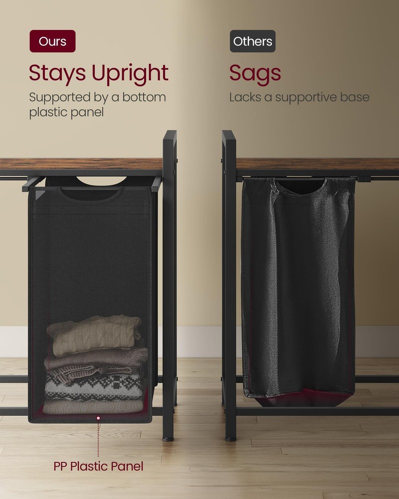 Laundry Hamper, Laundry Basket, Laundry Sorter with 2 Pull-Out and Removable ...