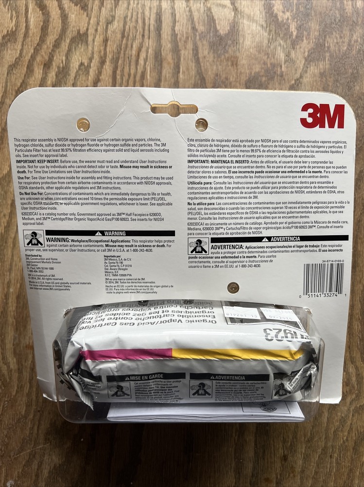 3M 62023DCA1 Professional Multi-Purpose Respirator, Medium