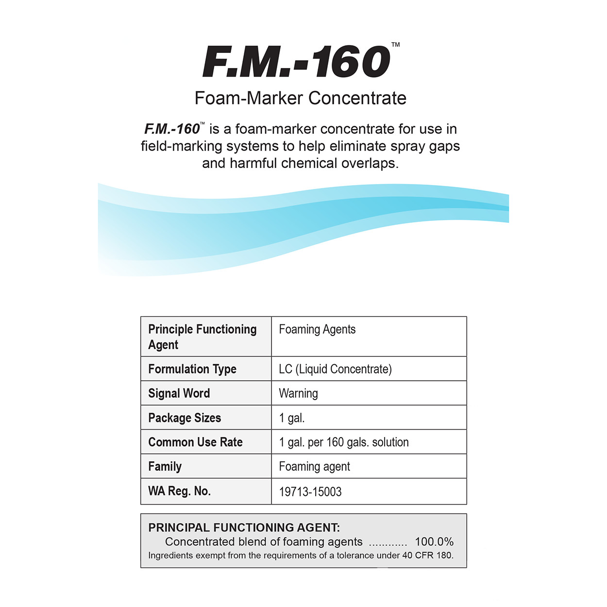 F.M.-160 Foam Marker Concentrate Spray Indicator 128 fl oz by Drexel Chemical