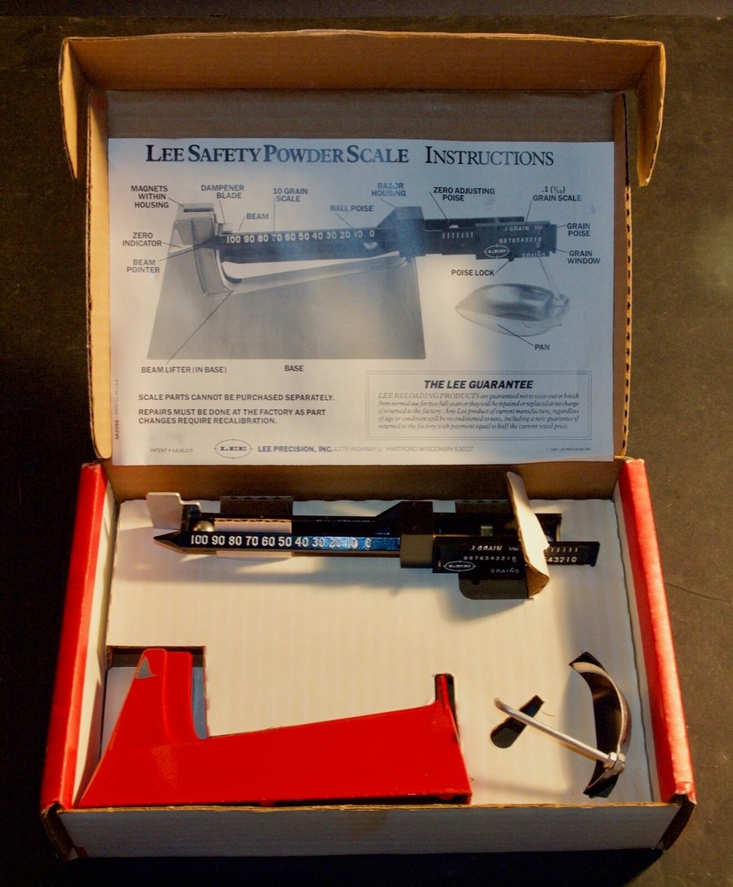 Lee Safety Powder Scale-(90681)-NOS-in box