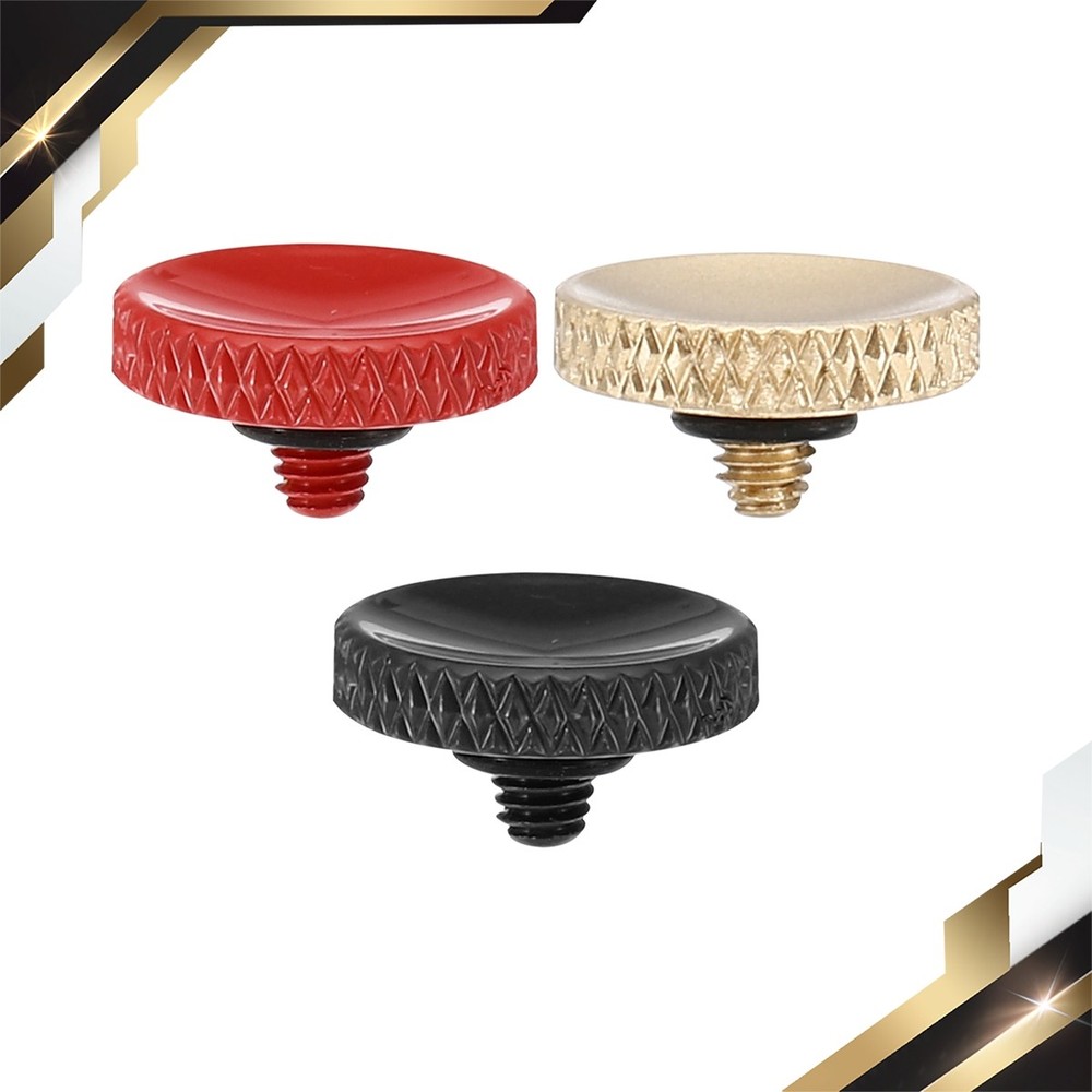 3 x Camera Shutter Button Shutter Release Button Knurled Red Matte Golden Black