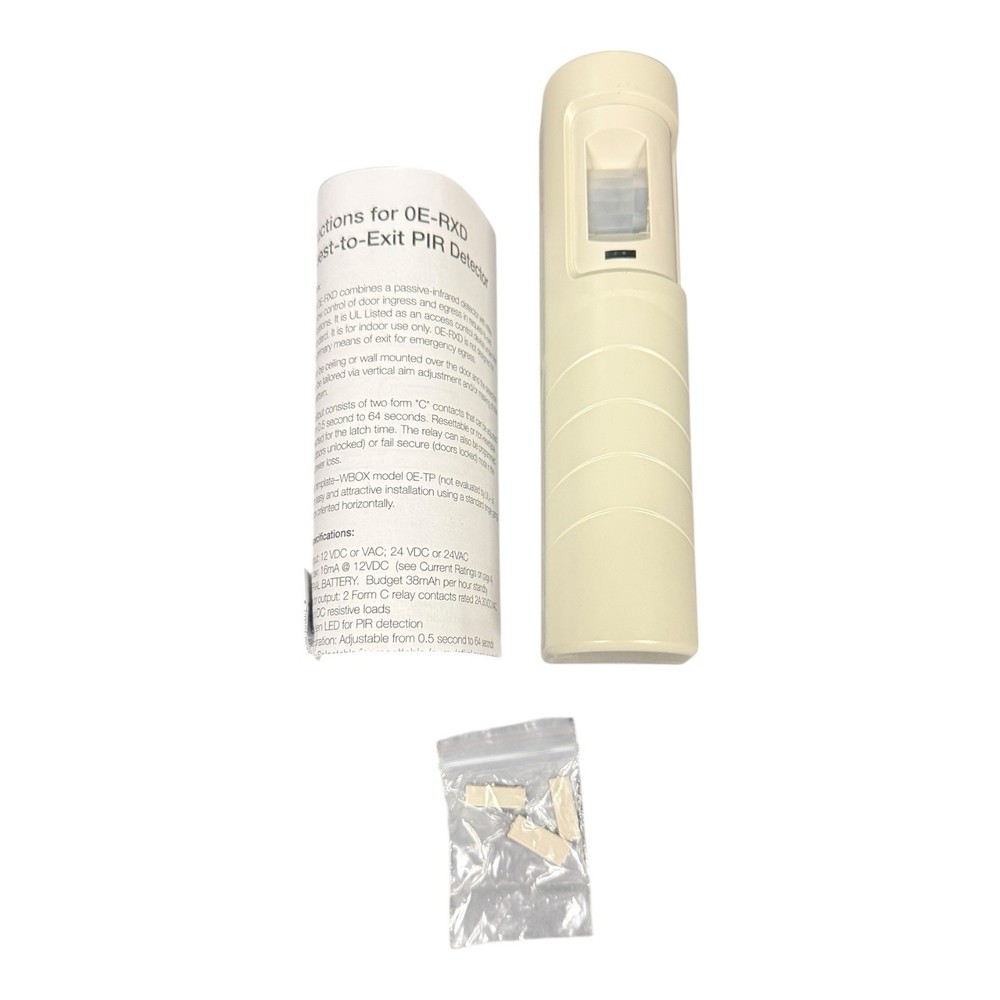 W Box 0E-RXD Passive Infrared Request to Exit Detector Fully Programmable – New