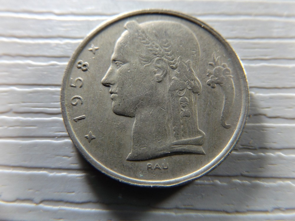 Belgium 1958 5 Francs