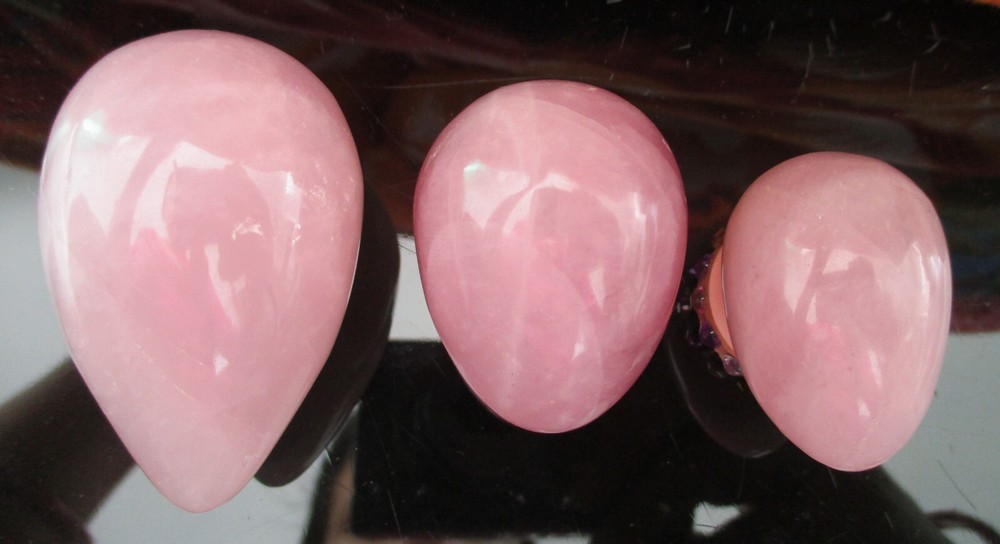 Rosequartz Yoni Egg for Kegel Exercise Decoration Easter Gift