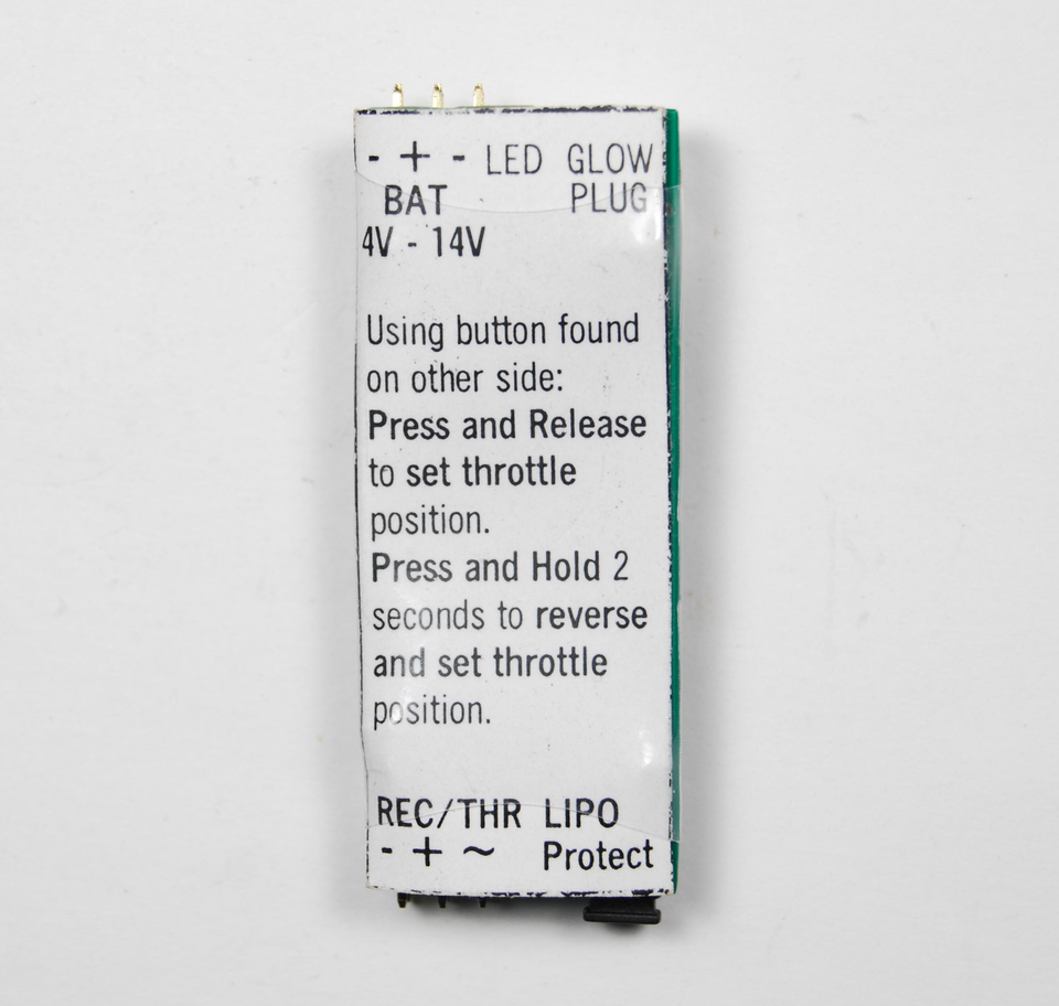 Onboard Glow Plug Driver / Controller - One Button Programmable Fully Isolated