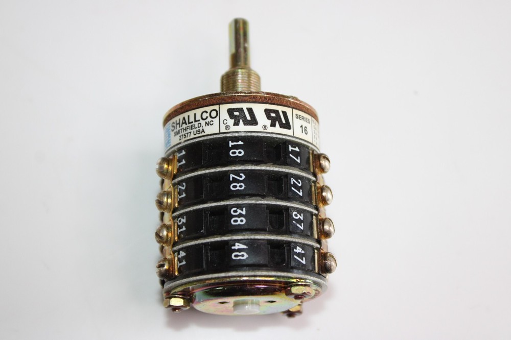 Shallco Rotary Selector Switch 16A1-B-4
