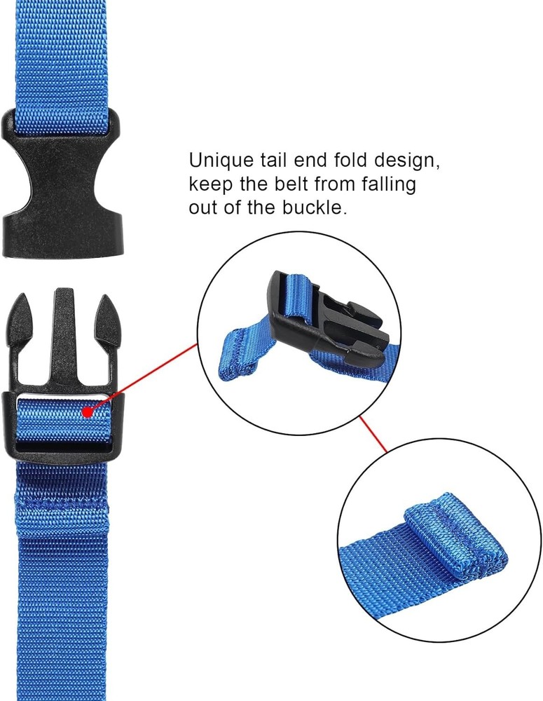 Utility Straps with Quick Release Buckle, Nylon Backpack Accessory Sleeping