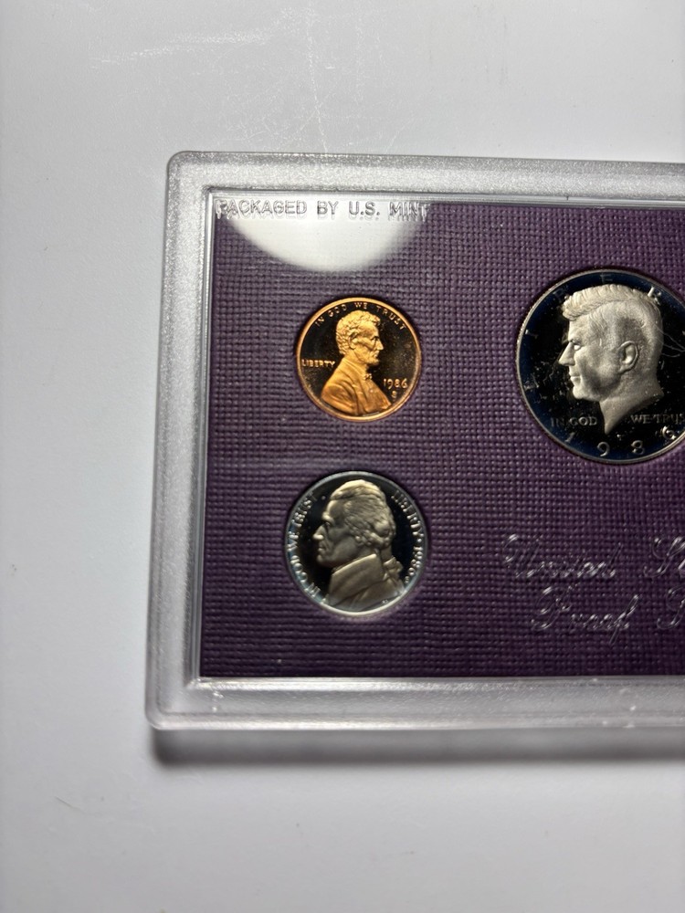 1986 US Mint Proof 5-Coin Set