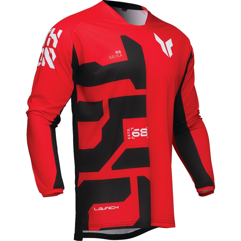 Thor LAUNCHMODE Forge Jersey, Red, Off-Road