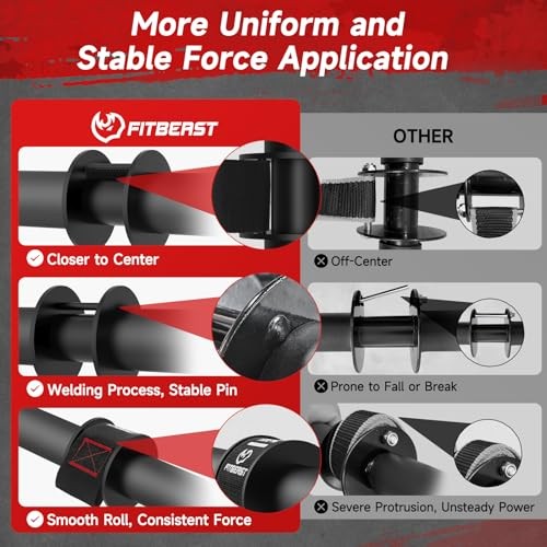 Wrist Roller Forearm Trainer, Adjustable Strap Forearm Blaster for Grip Black