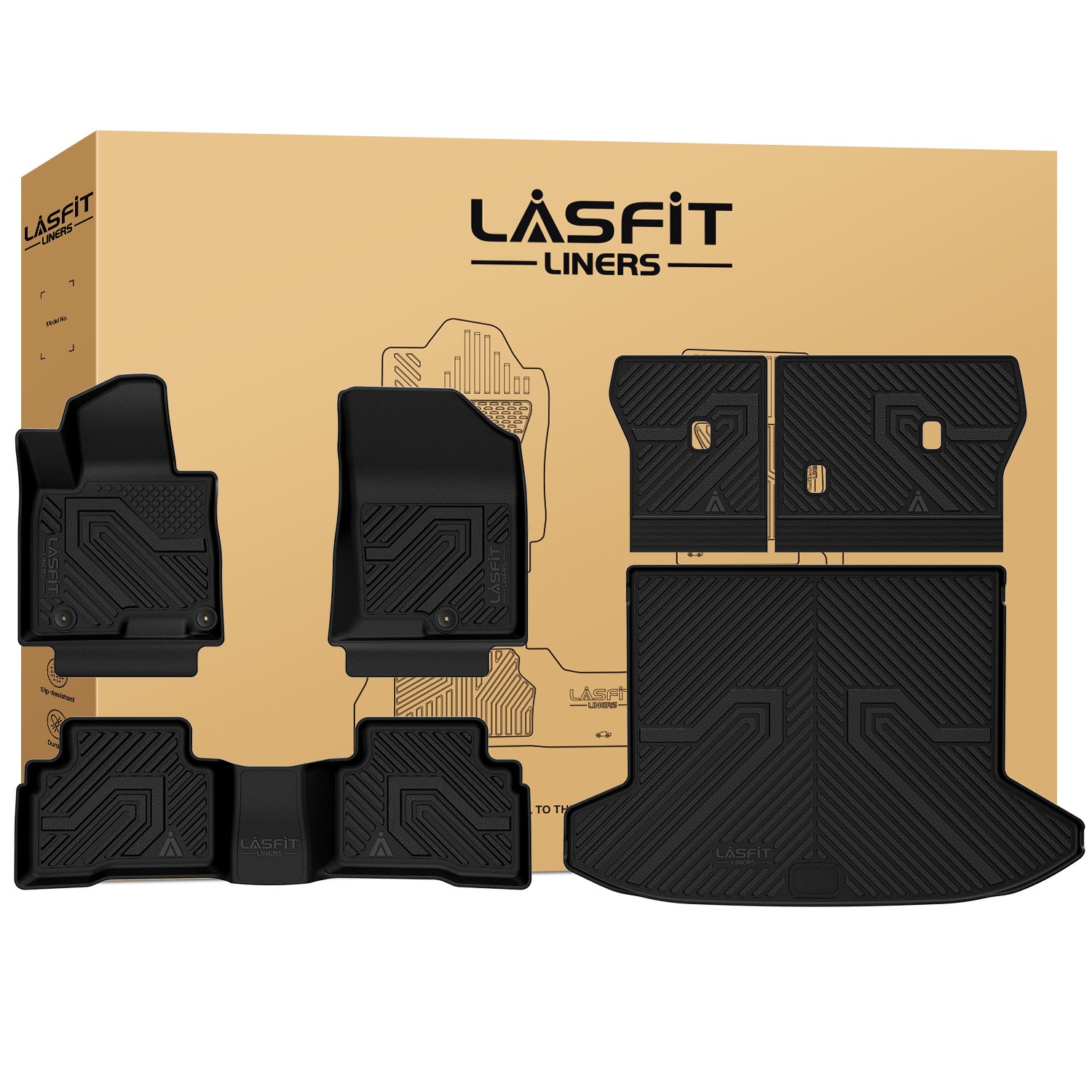 LASFIT Floor Mats & Cargo Mats for 2022-2026 Hyundai Tucson Hybrid Floor Liners