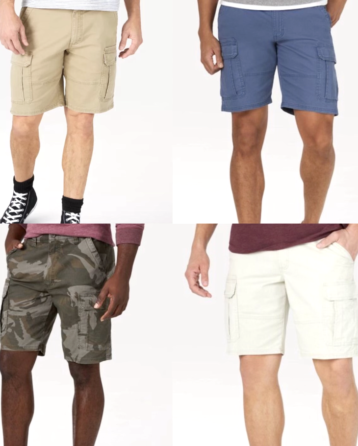 Men's Wrangler Cargo Shorts w Stretch Relaxed Fit CHOOSE SIZE 8 DIFFERENT COLORS