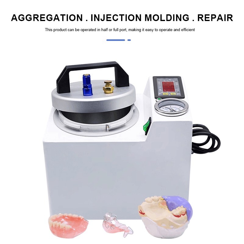 Dental Lab Automatic Polymerizer Portable Curing Pressure Pot Digital Display US