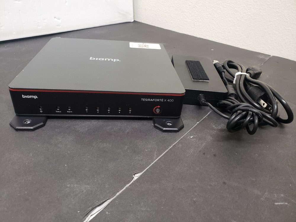 BIAMP TESIRAFORTE X 400 MEETING ROOM DSP MULTI-EFFECTS PROCESSOR - With Adapter