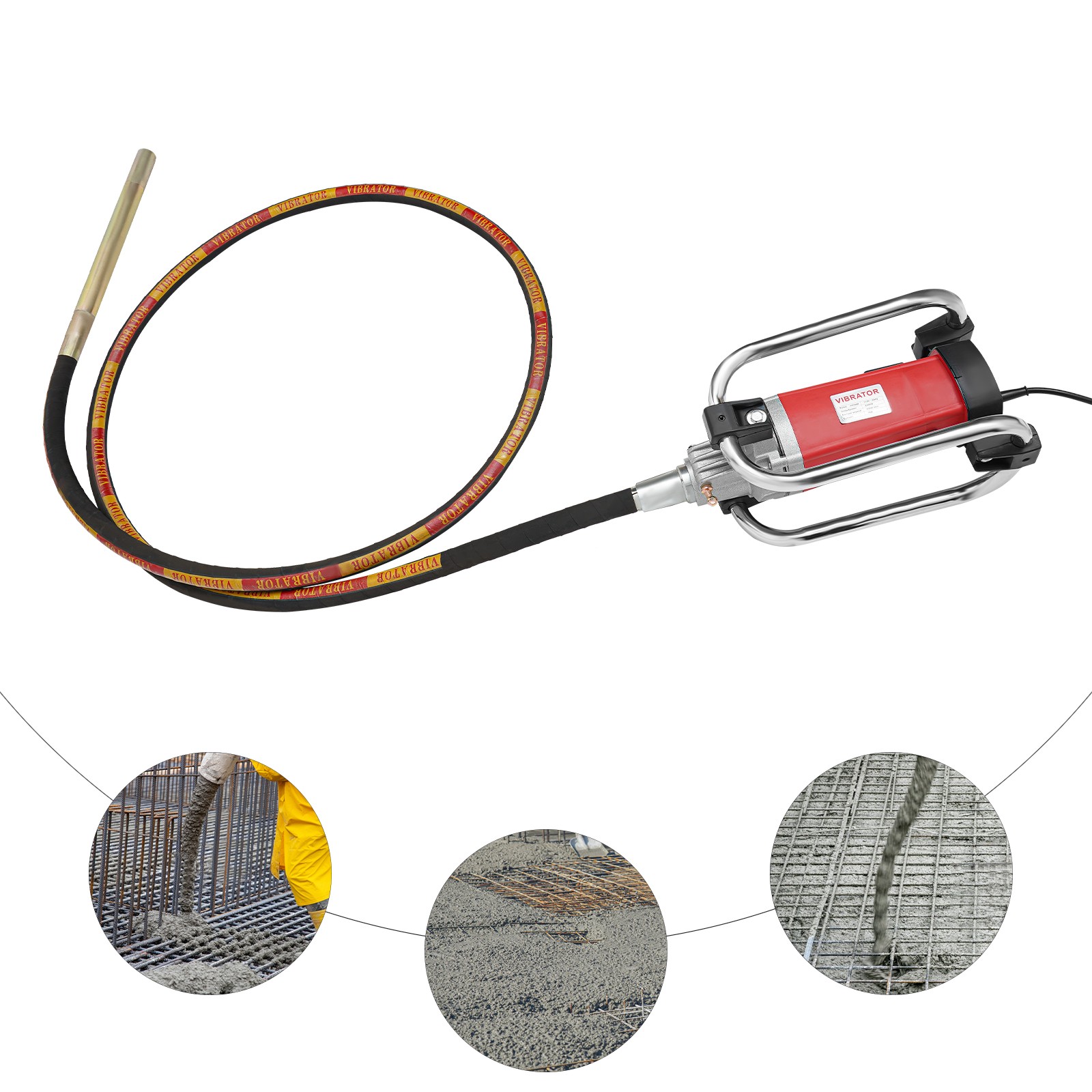 Concrete Vibrator Concrete Vibrating Hand Held Electric Concrete Vibrating Tool