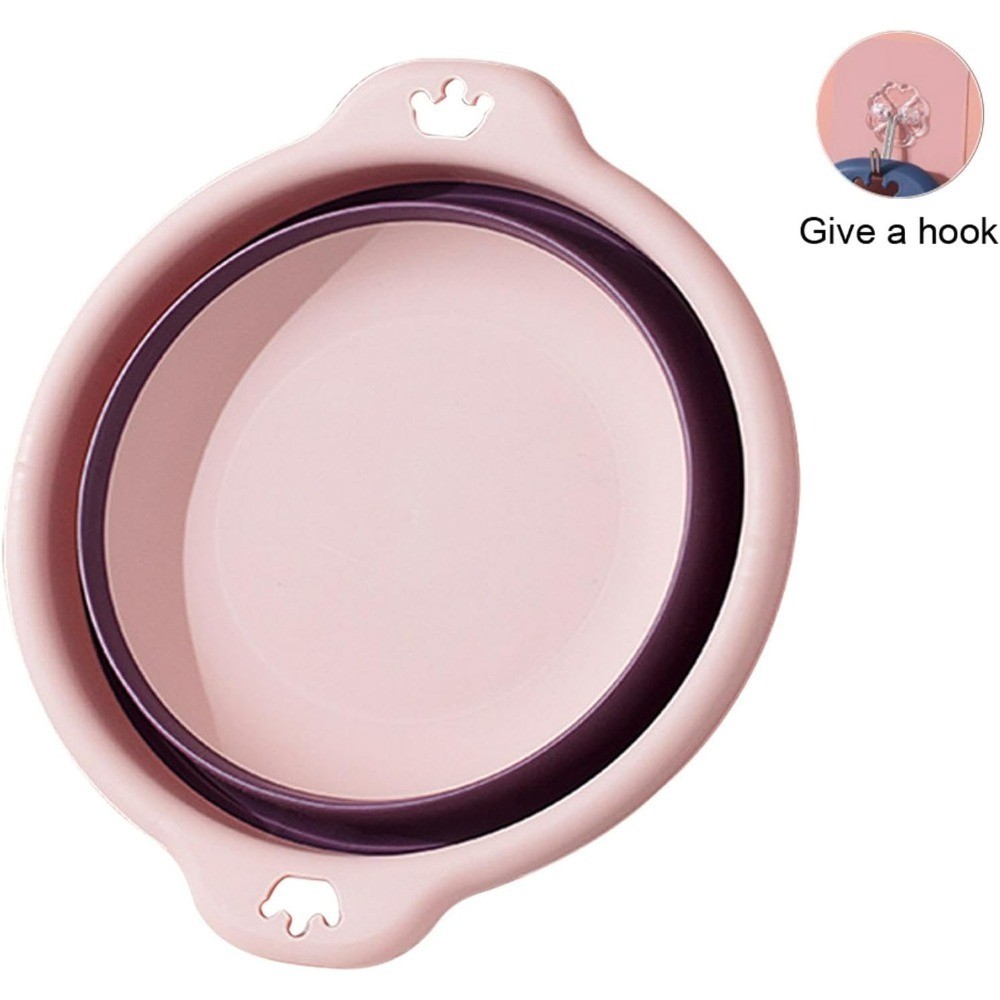 Collapsible Wash Basin Round Folding Portable Sink Tub for Laundry Cleaning