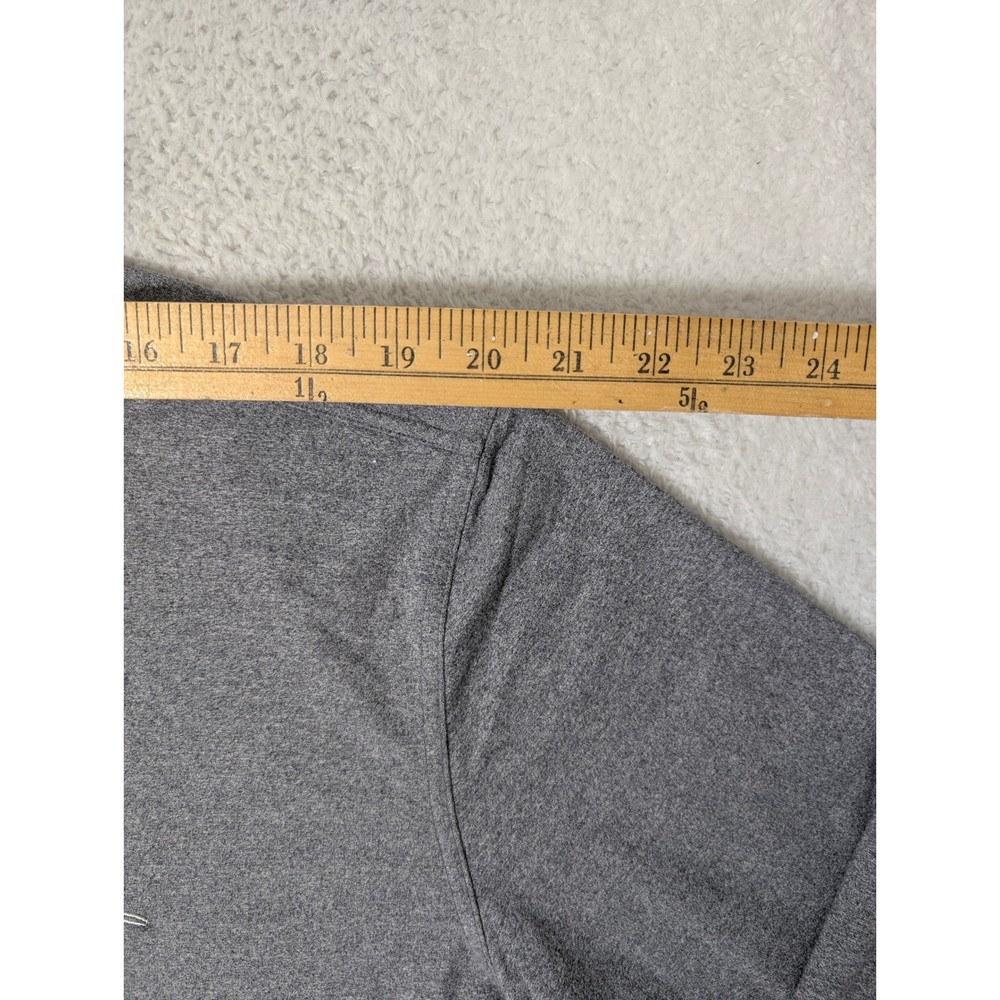 Rhoback Golf 1/4 Zip Pullover Mens XXL Solid Gray L/S Nylon Stretch Performance