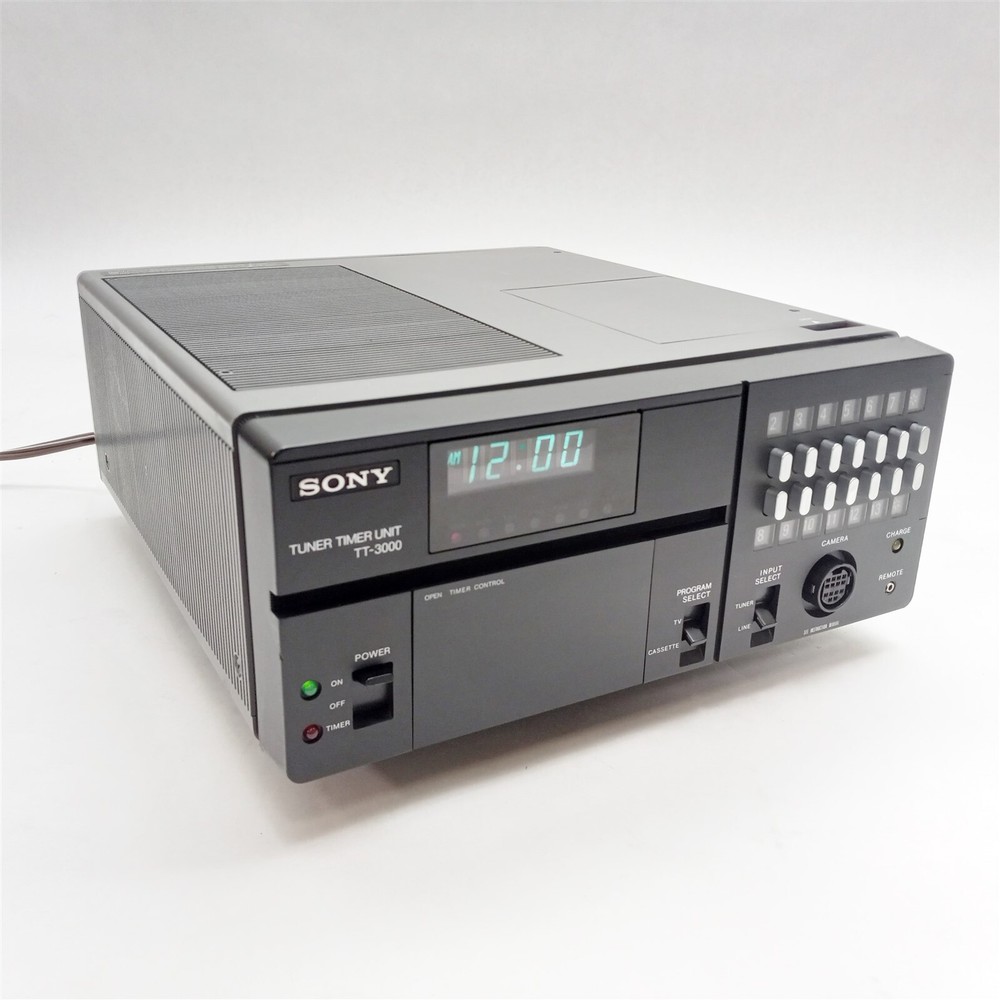 Sony TT-3000 Portable Programmable Digital Cassette Tuner Timer Unit Clock
