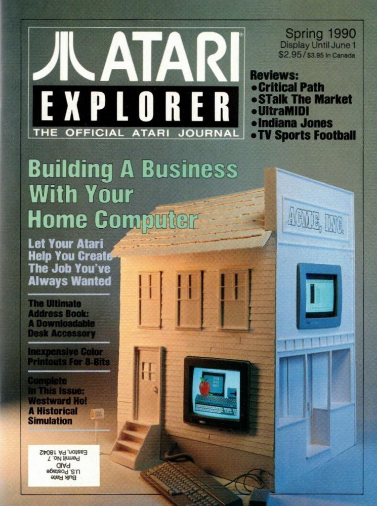 ATARI EXPLORER ~ Spring 1990 ~ NEW! ~ Editorial that got Dave & Betsy Ahl Fired!