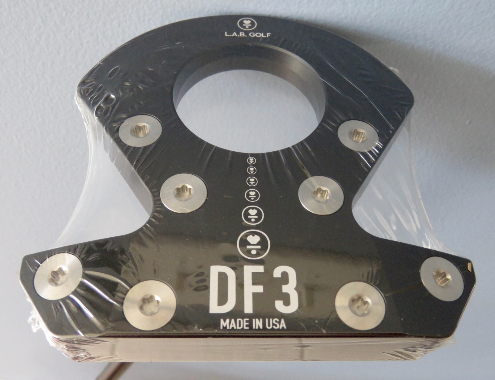 L.A.B. GOLF DF3 PUTTER 35.5" 69° Black Steel-No Torque Shaft-Press Pistol 2°Grip