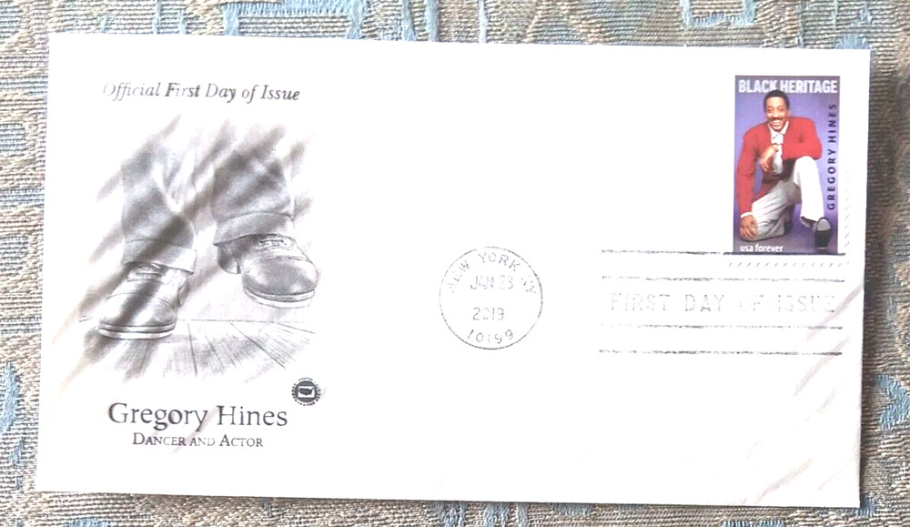 2019 GREGORY HINES BLACK DANCER & ACTOR    PCS CACHET FDC UNADDR