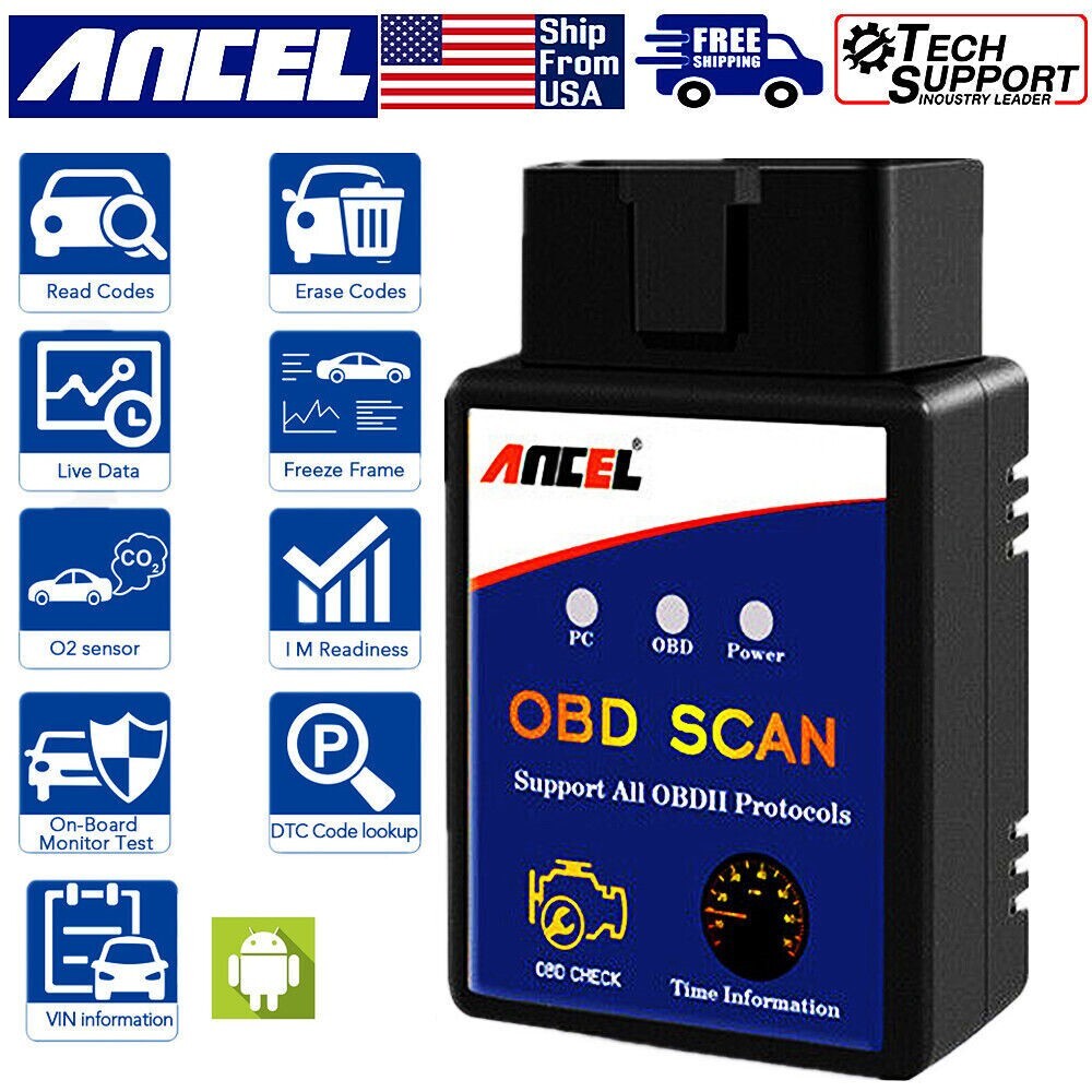 Bluetooth Car Engine Diagnostic Scanner Automotive OBD2 Code Reader for Android