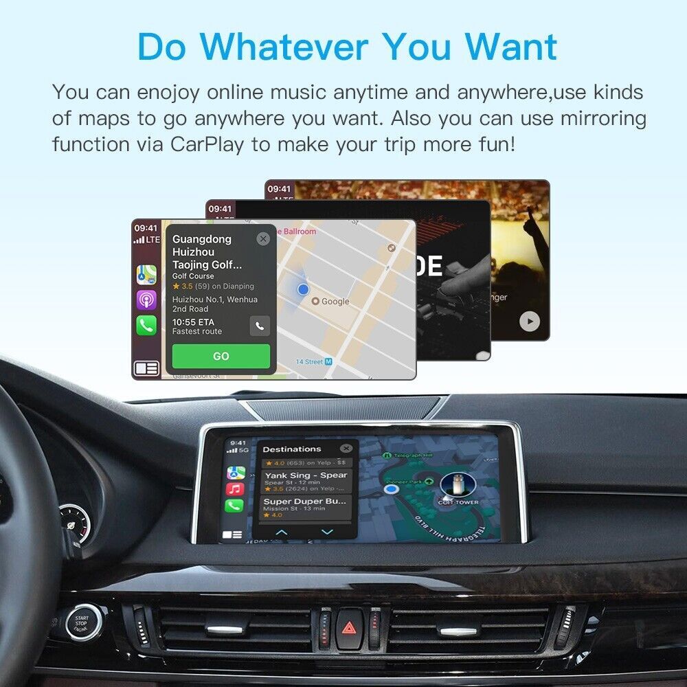 Wireless Android/Auto CarPlay For BMW 3 series E90 E91 E92 2008-2013 CIC module