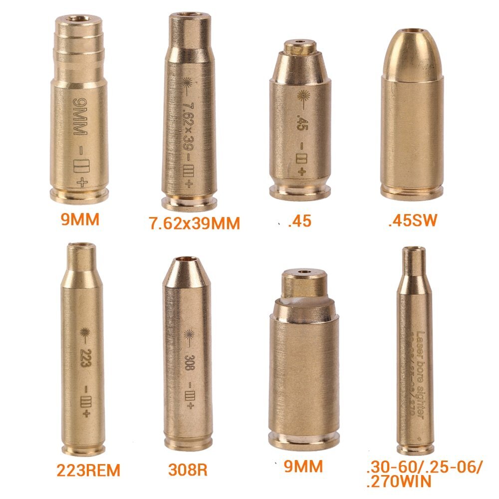 Laser Bore Sight Sighter BoreSighter Red Dot Laser Cartridge Battery Included US