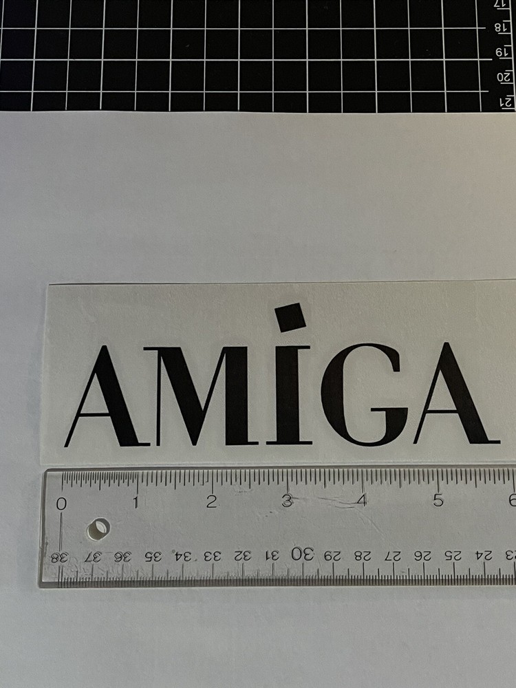 Commodore Amiga Logo Black Vinyl Decal
