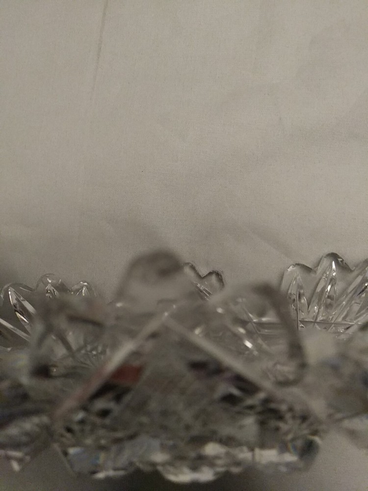 ABP Cut Crystal Sawtooth Celery Dish