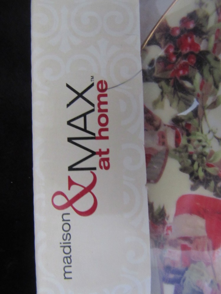 MADISON & MAX CHRISTMAS SERVING PLATE & DESSERT SERVER NIB