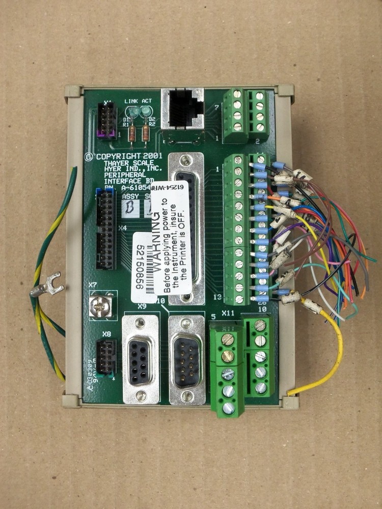 Thayer Scale A-61054A Circuit Board Card Interface Board