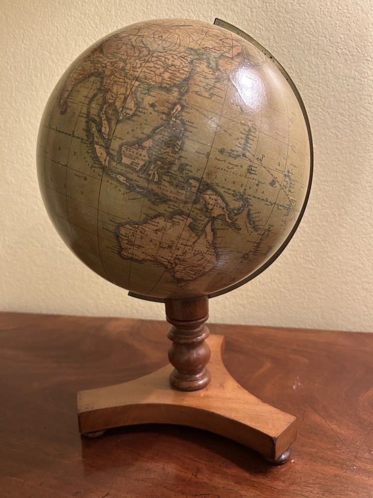 Antique Tabletop Terrestrial Globe on Stand