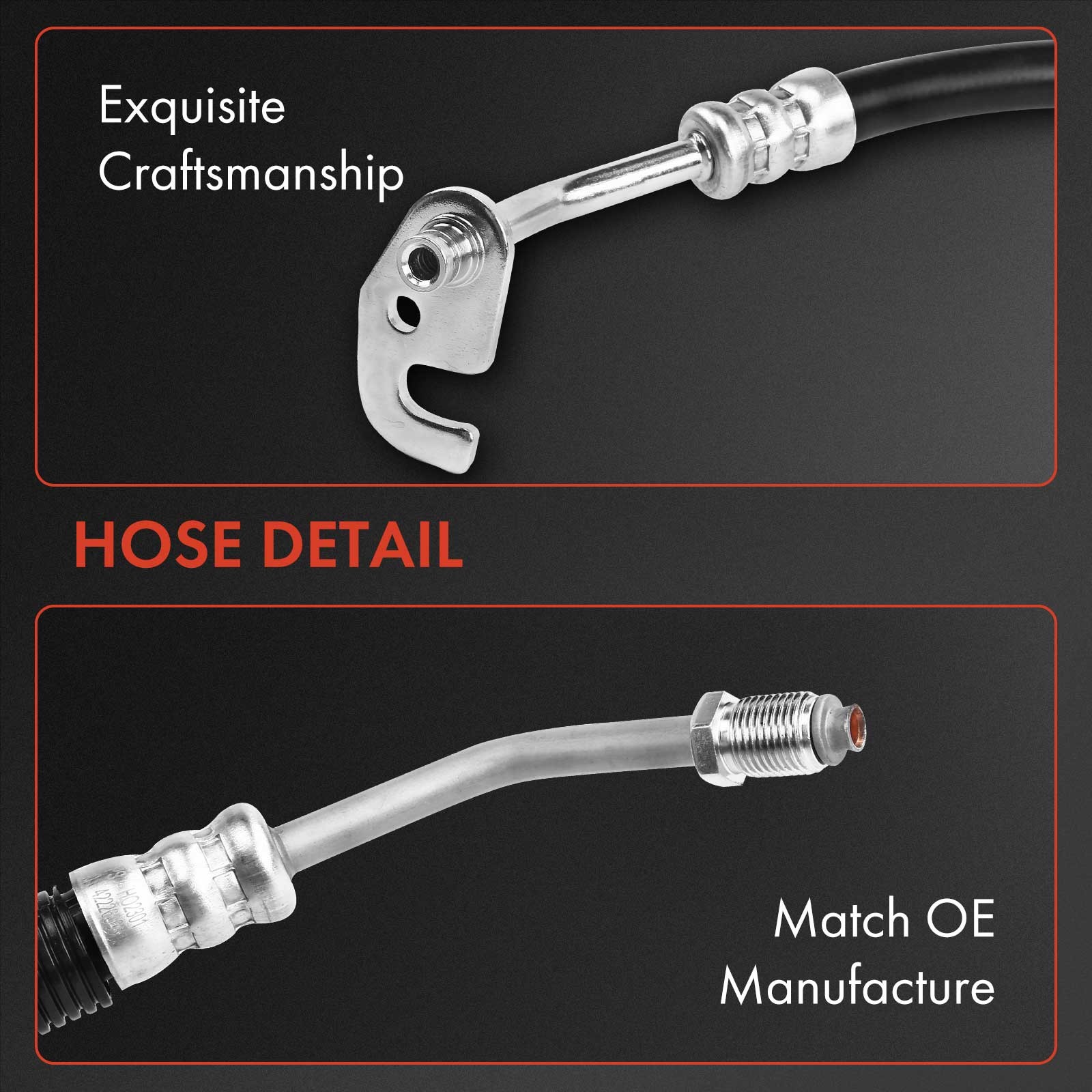 A-Premium 2x Power Steering Pressure & Return Line Hose for Hummer H3 06-10 H3T