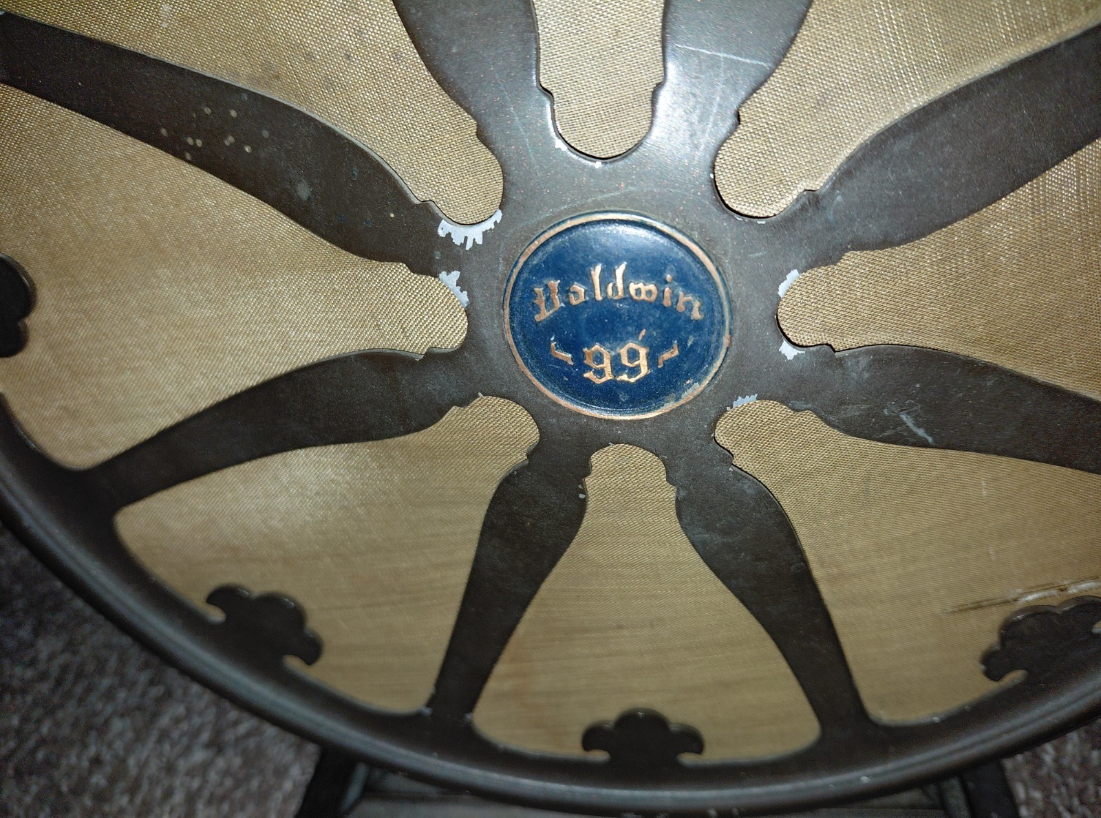Antique Baldwin 99 Metal Speaker 13" Tall