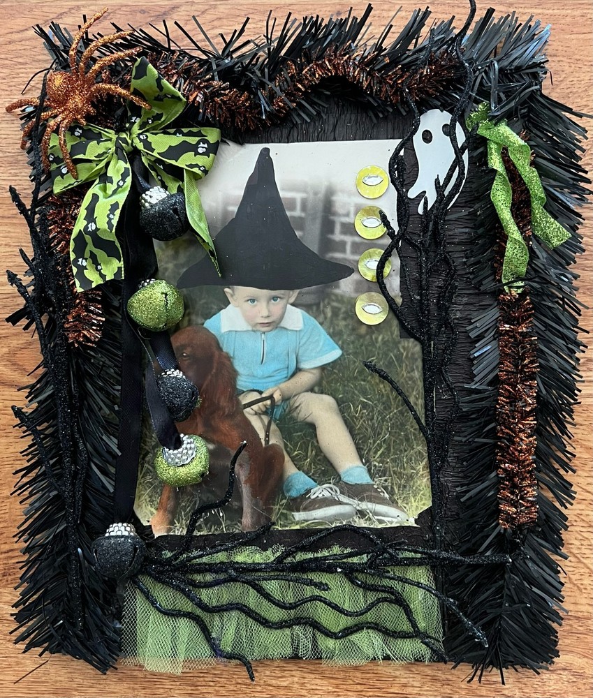 #705 Assemblage Art HALLOWEEN WALL DECOR Collage