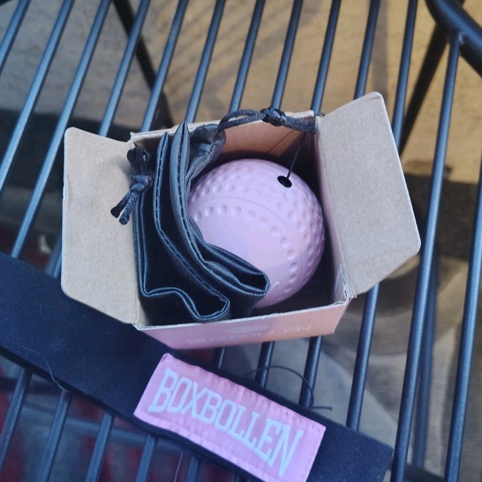 Boxbollen Boxing Reflex Ball Training Set Pink
