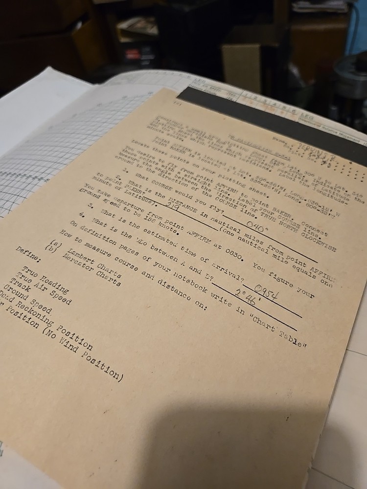 Vintage Air Navigation Notebook