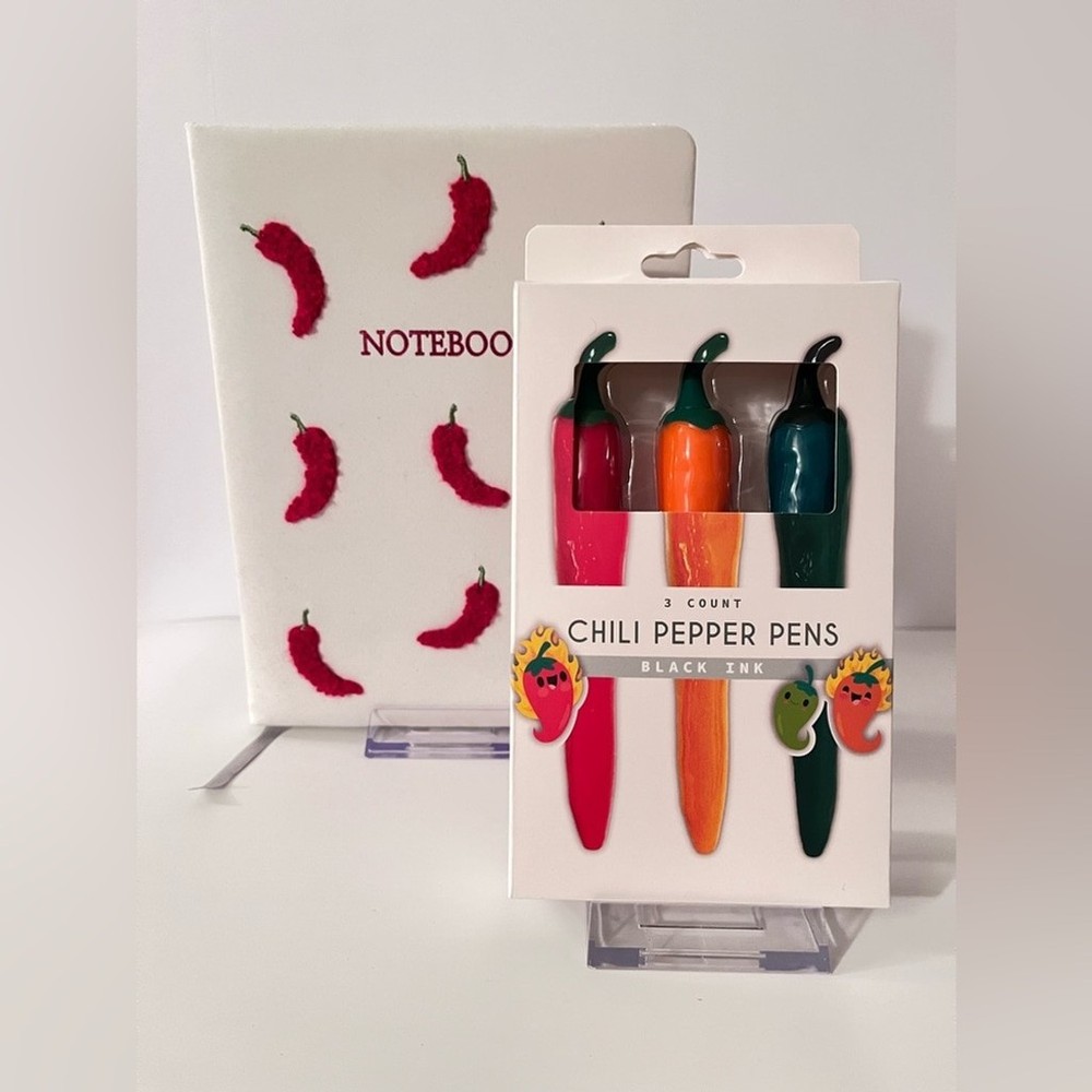 Chili Pepper Notebook and Pen Set