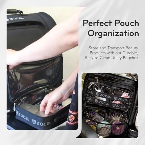 Utility Pouch Combo Set - 1 Large & 2 Mini Utility Makeup Pouch - Durable,