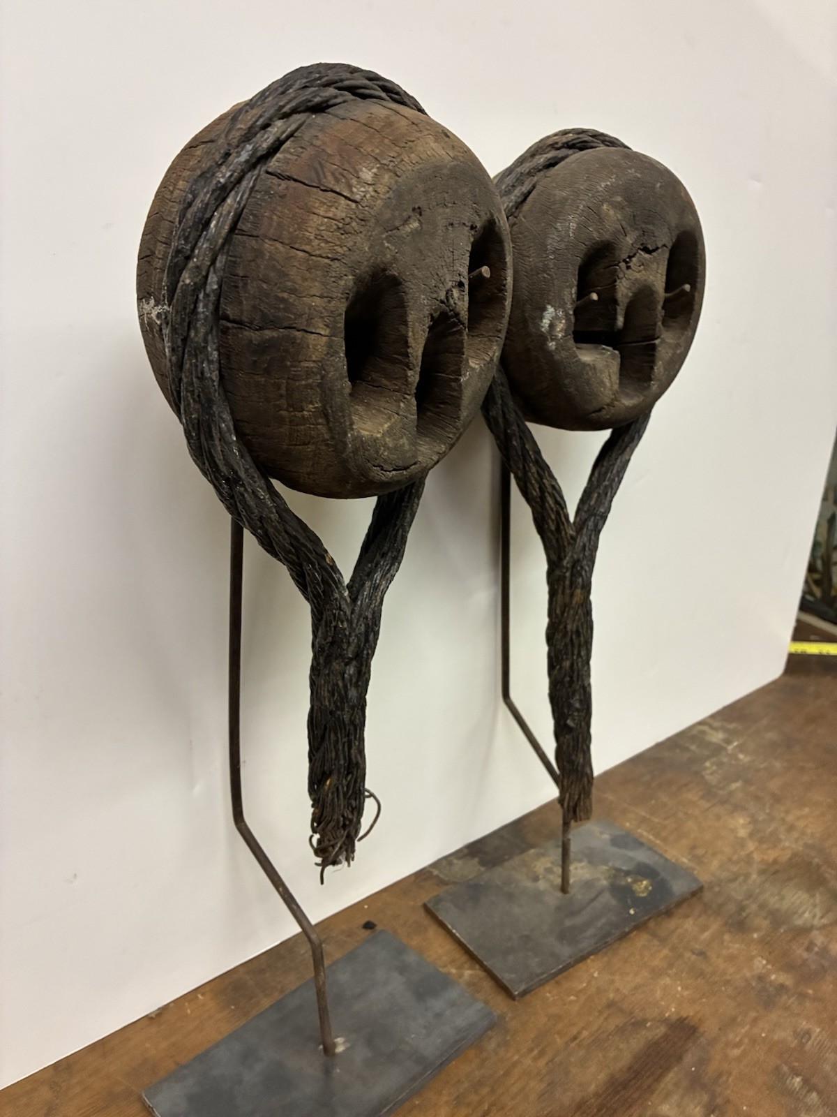 Dead Eye 19th Century Sailing Antique Nautical Rigging Great Lakes