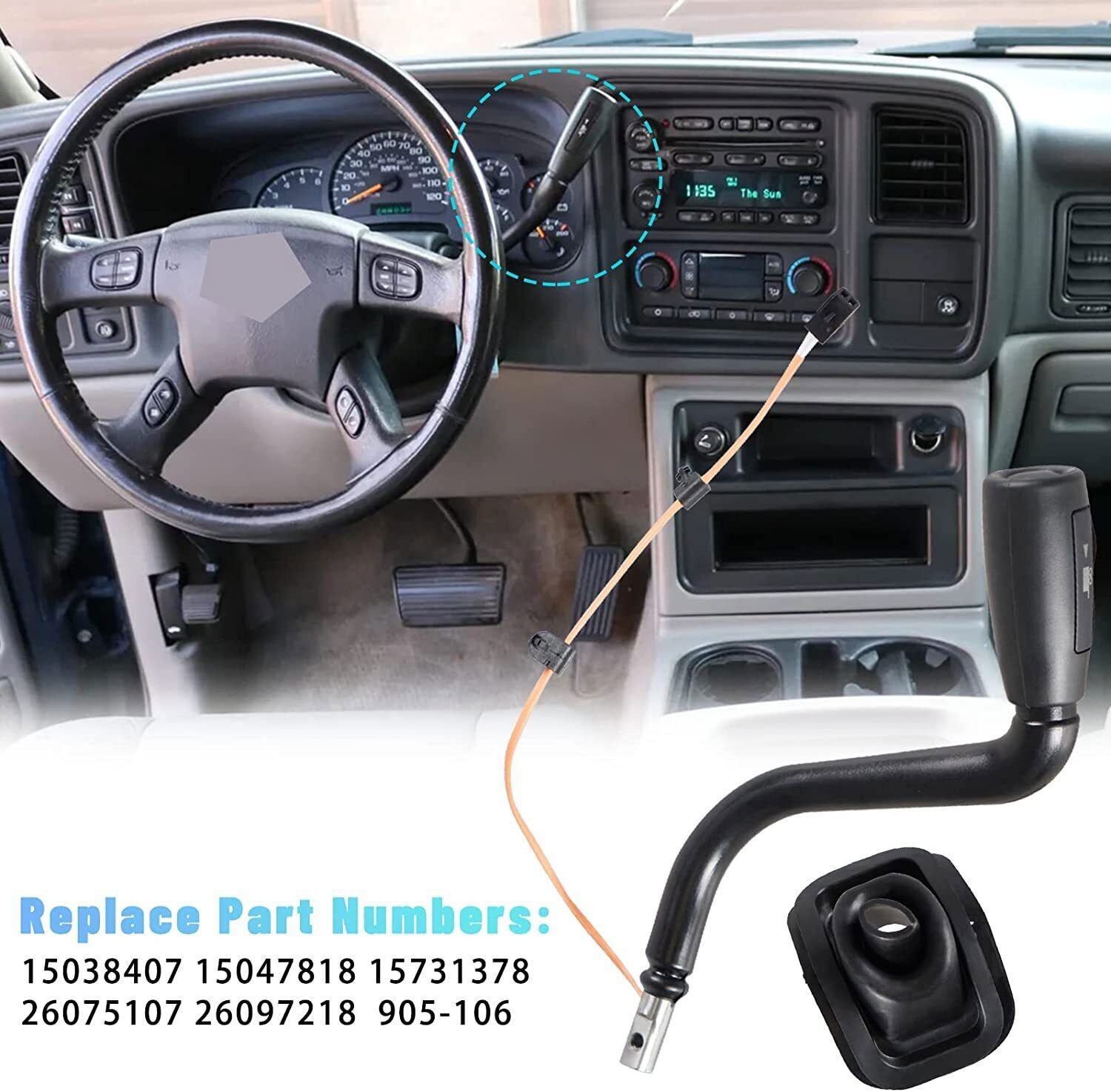 Gear Shift Lever & Tow Haul Button For Suburban 2000-2006 Silverado 1999-2006