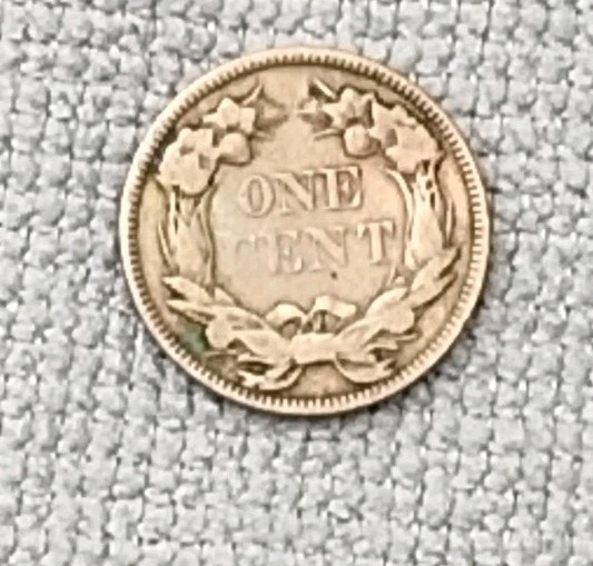 USA 1c~ One Cent~ Flying Eagle Cent 1857~* VF~ Coin