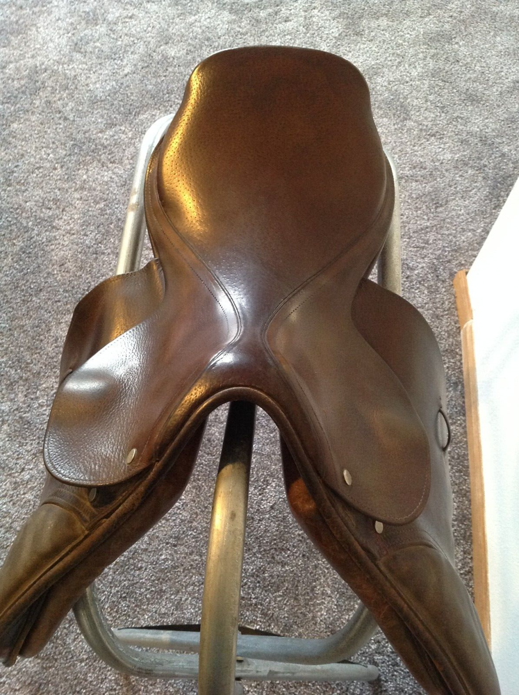 Brown 16 inch Jumping Saddle - Square Back